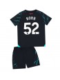 Manchester City Oscar Bobb #52 Alternativní dres pro děti 2023-24 Krátký Rukáv (+ trenýrky)